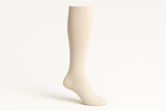 beige compression sock