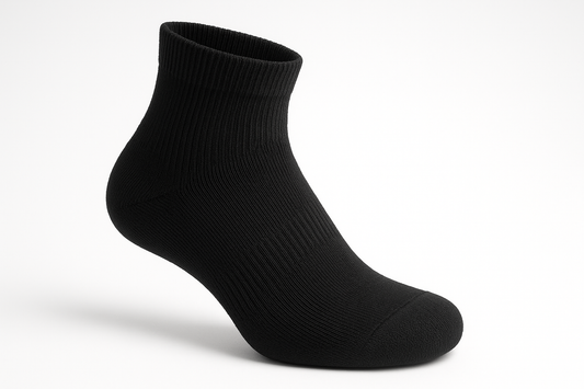 black diabetic ankle sock