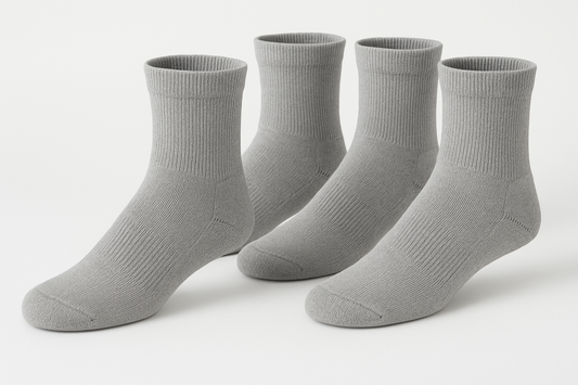 gray diabetic ankle socks