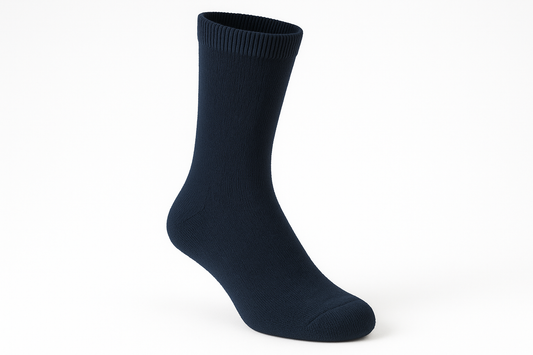 navy diabetic crew sock