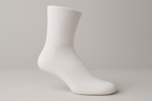 white ultrasoft diabetic crew sock