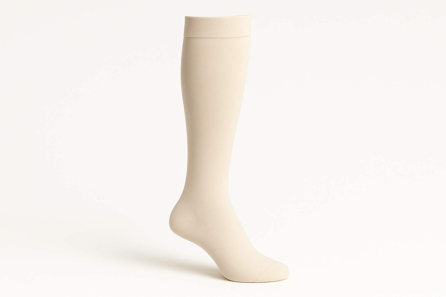 beige compression sock