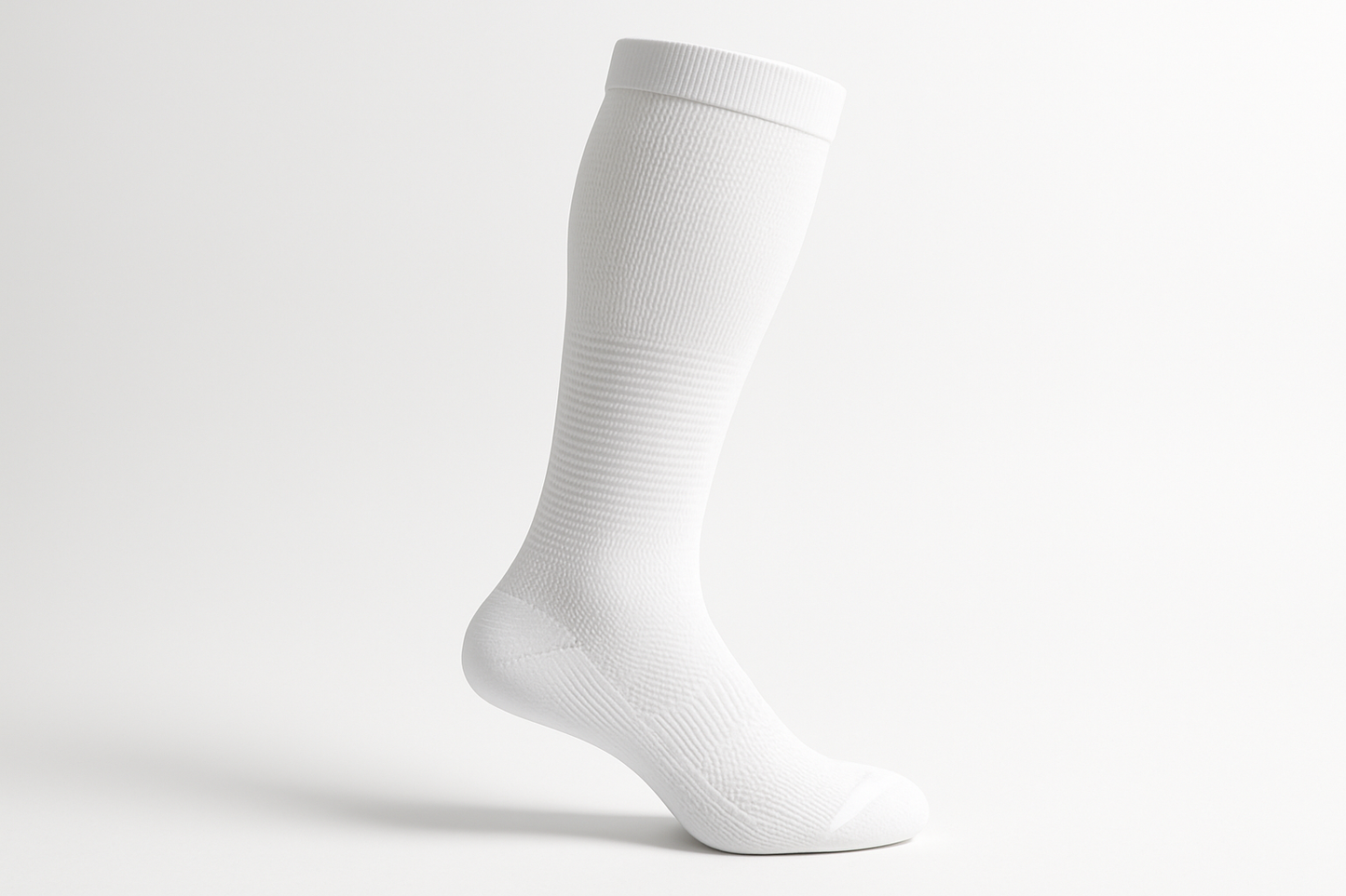 white compression sock