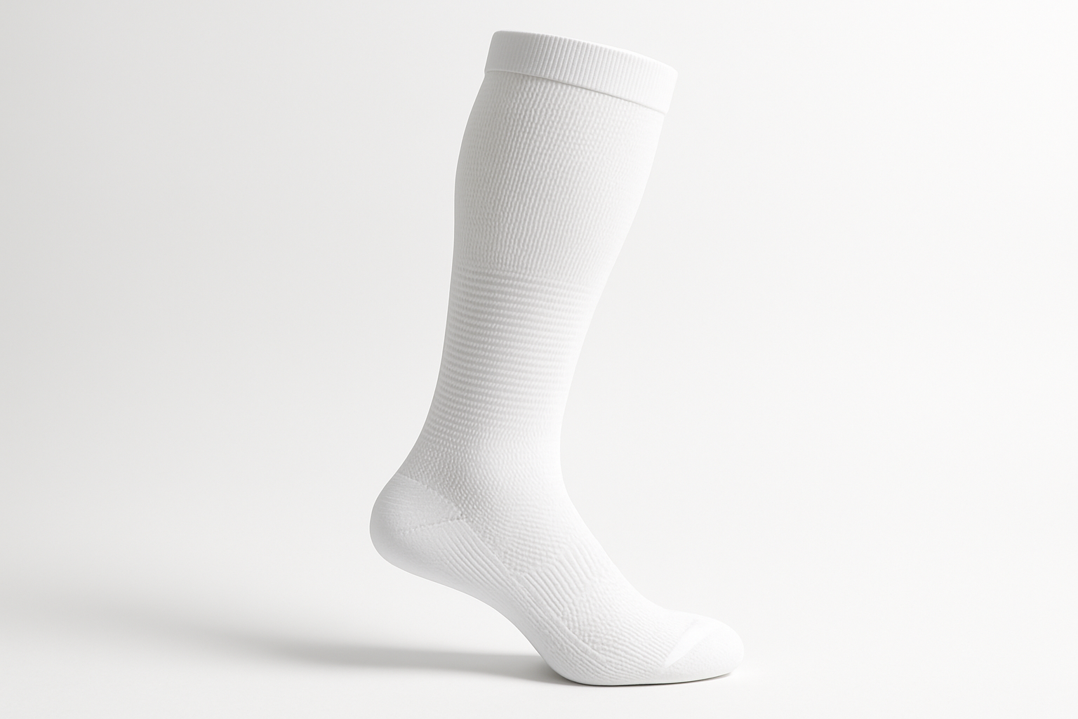 white compression sock