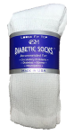 Case Lot White Diabetic Crew